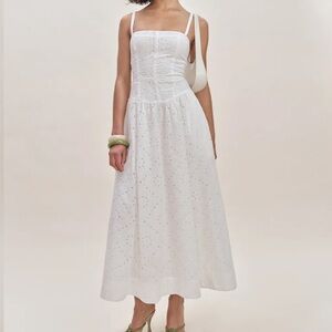 Reformation Katarin Eyelet Dress